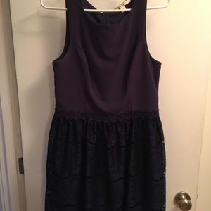 Dark blue cocktail dress